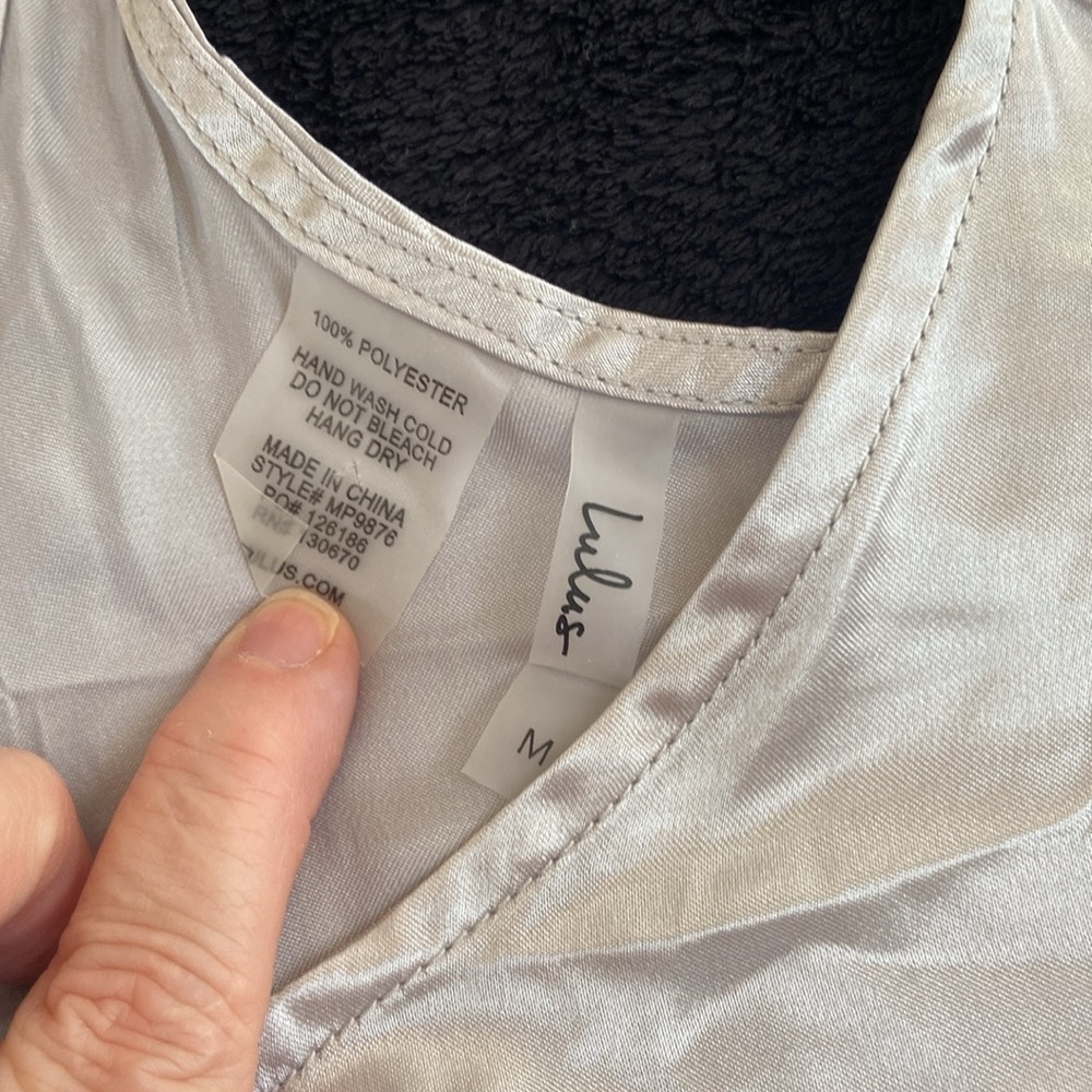 Lulus satin tank top - Picture 3 of 6